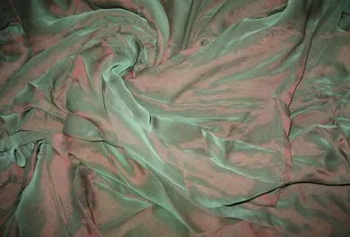 Irridescent Emerald Green colour Chiffon~Width 44&quot;