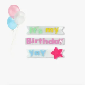 It's My Birthday Alligator Clips - Lilies and Roses