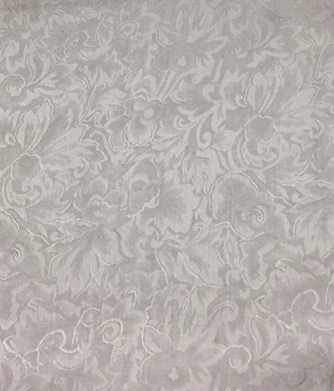 Jacquard Silk Wild Rag in Silver