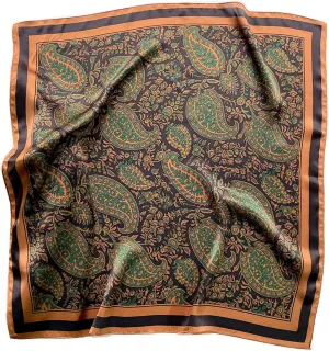 K-Elewon Large Square Scarf 43" Silk Scarf Fashion Scarves Silk Feeling Hair Wrapping Scarfs Night Sleeping Headscarf