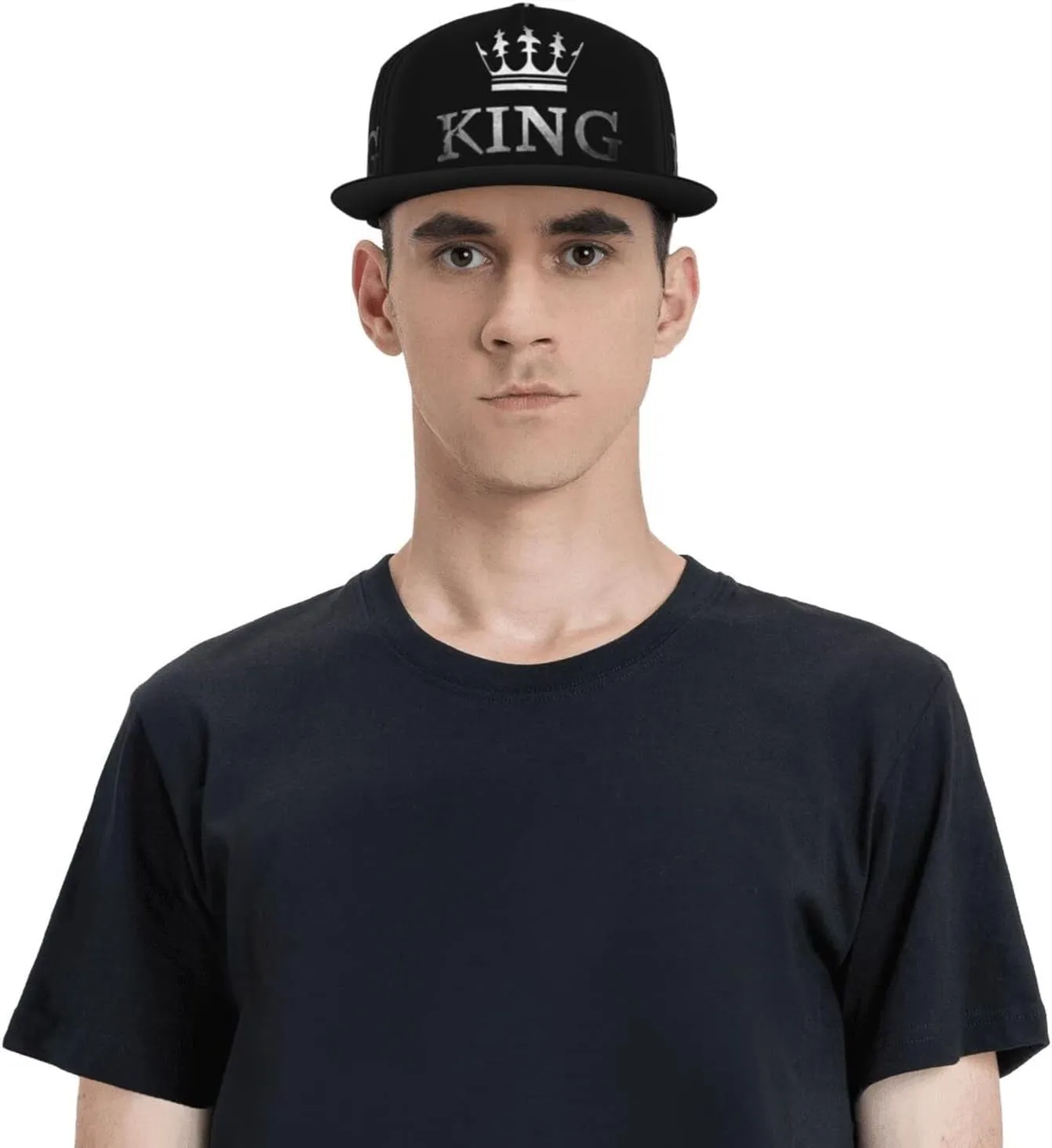King Baseball Cap Men Cap Flat Brim Summer Fashion Hat Cool Cap for Women Men