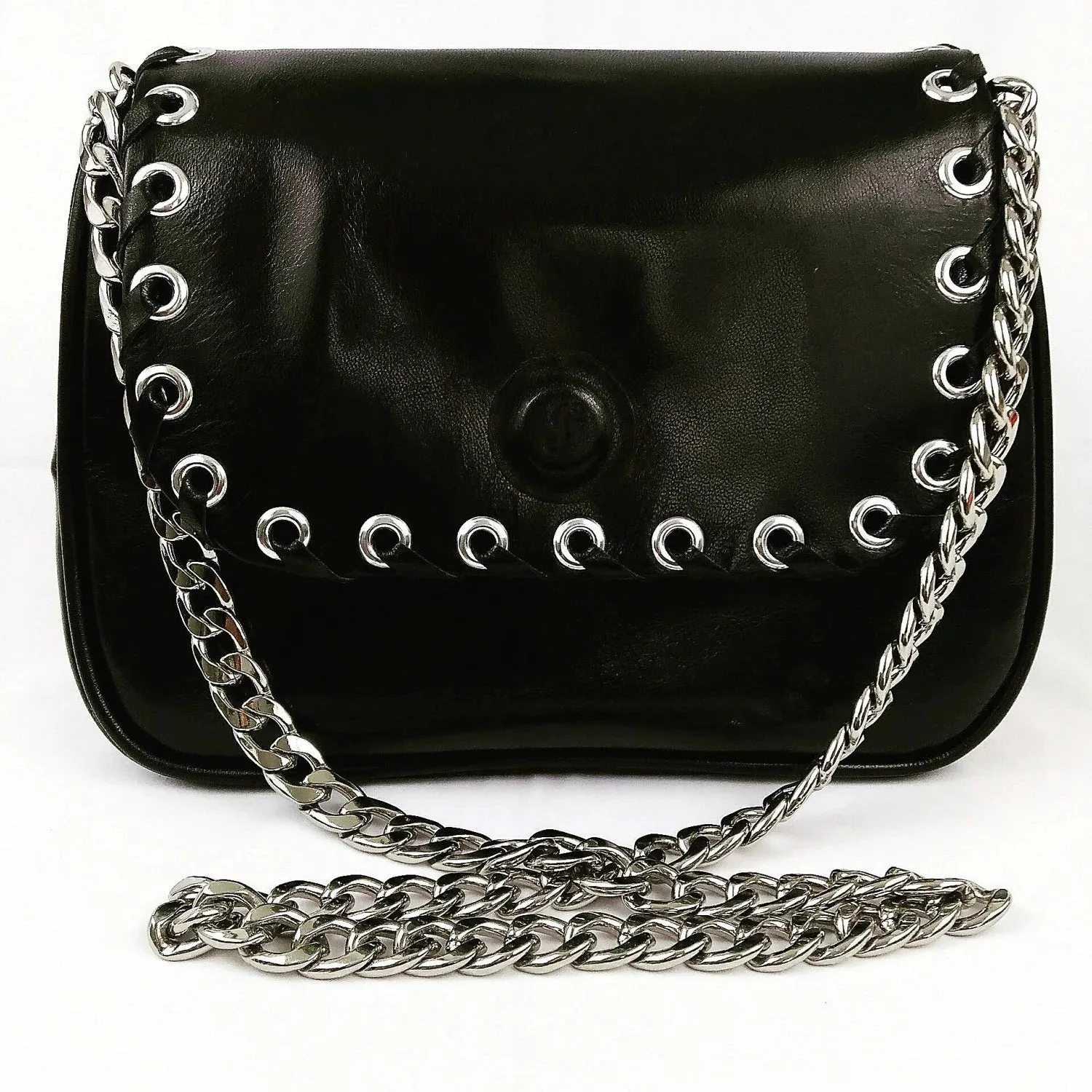 Large Flat Classy Curb Chain, Silver-tone Finish - 9/16 inch (15mm) Wide Luxury Chain Strap - Handle to Crossbody Lengths