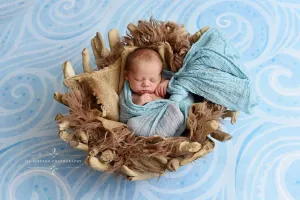Light Blue Cheesecloth Baby Wrap Cheese Cloth Fabric