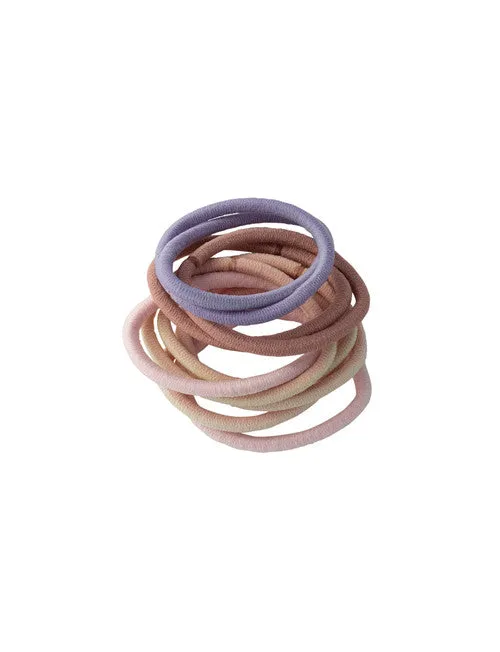 MAE THICK ELASTICS, DUSK, SET-OF-10