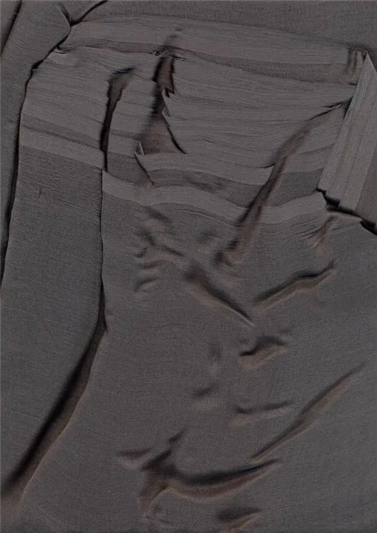 midnight grey silk chiffon 48&quot;