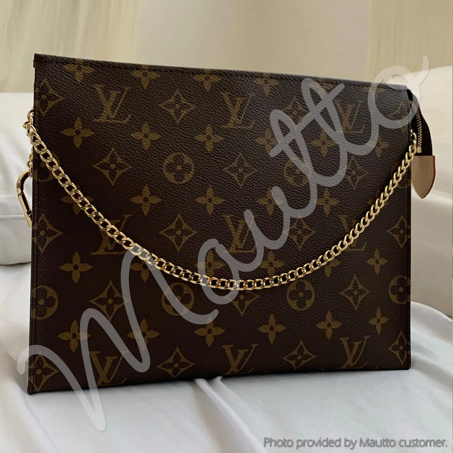 Mini Classic Curb Chain with Diamond Cut Accents, Gold-tone Finish - 1/4 inch (7mm) Wide Luxury Chain Strap - Handle to Crossbody Lengths