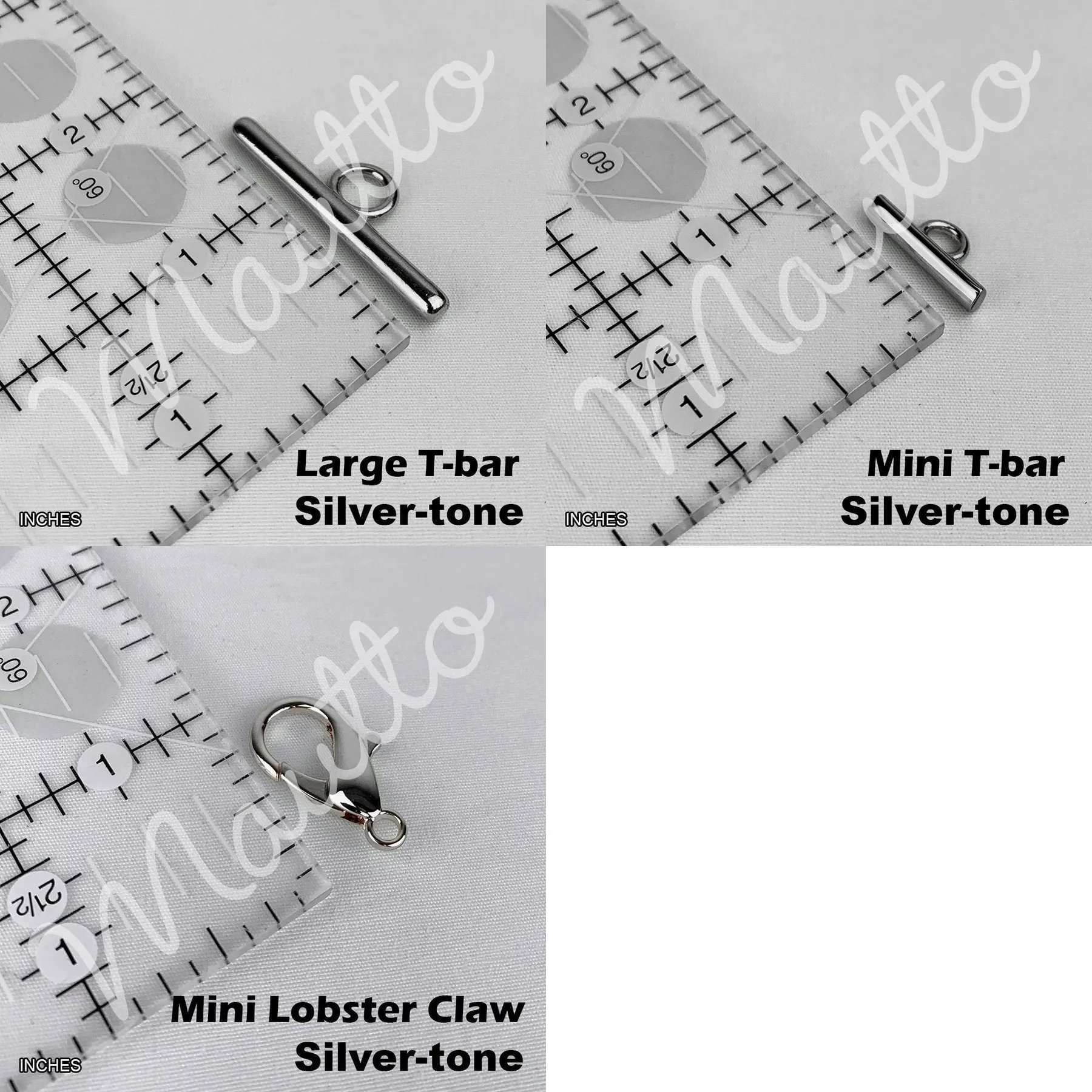 Mini Classic Curb Chain with Diamond Cut Accents, Silver-tone Finish - 1/4 inch (7mm) Wide Luxury Chain Strap - Handle to Crossbody Lengths
