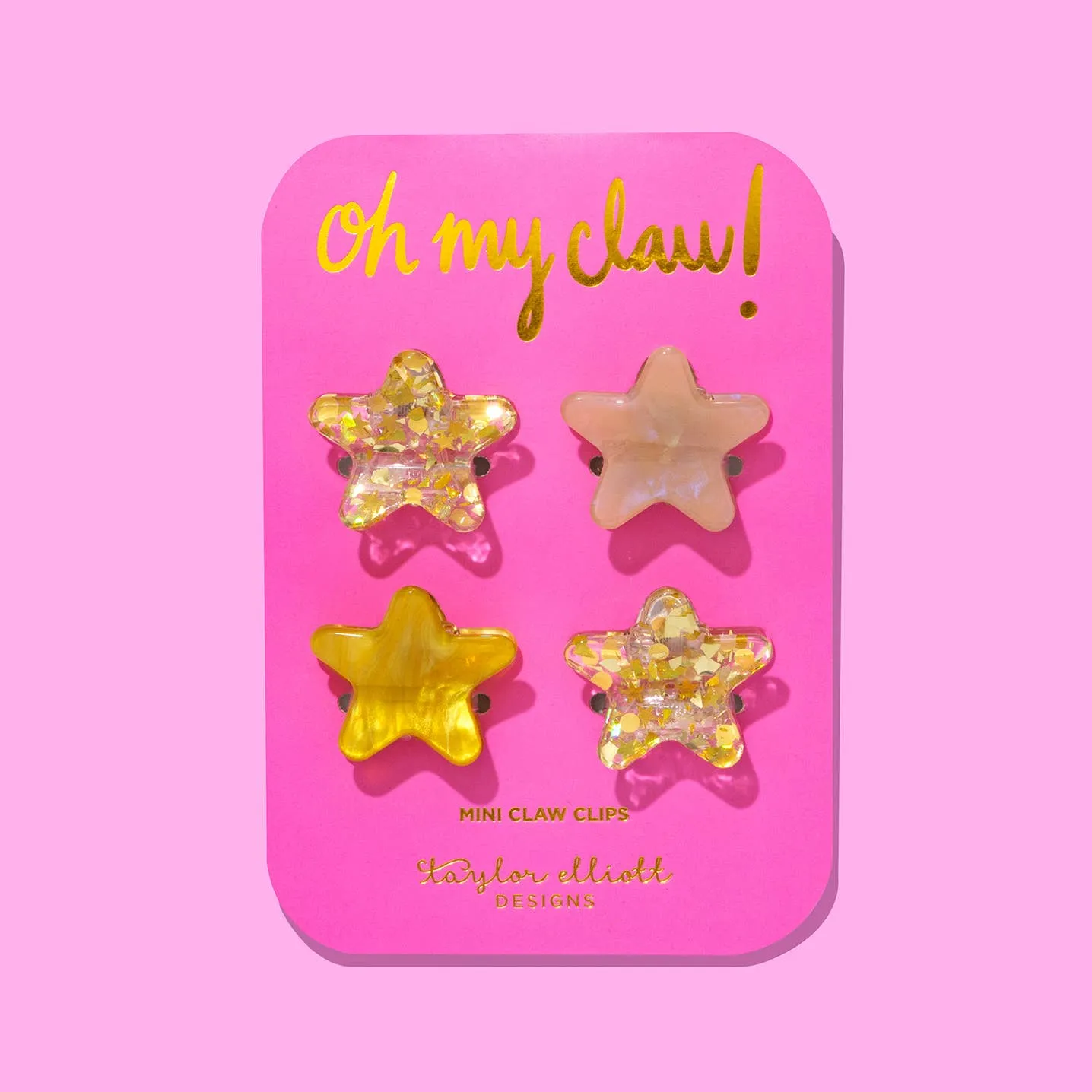 Mini Claw Clips Sets of 4 ~ Various Styles