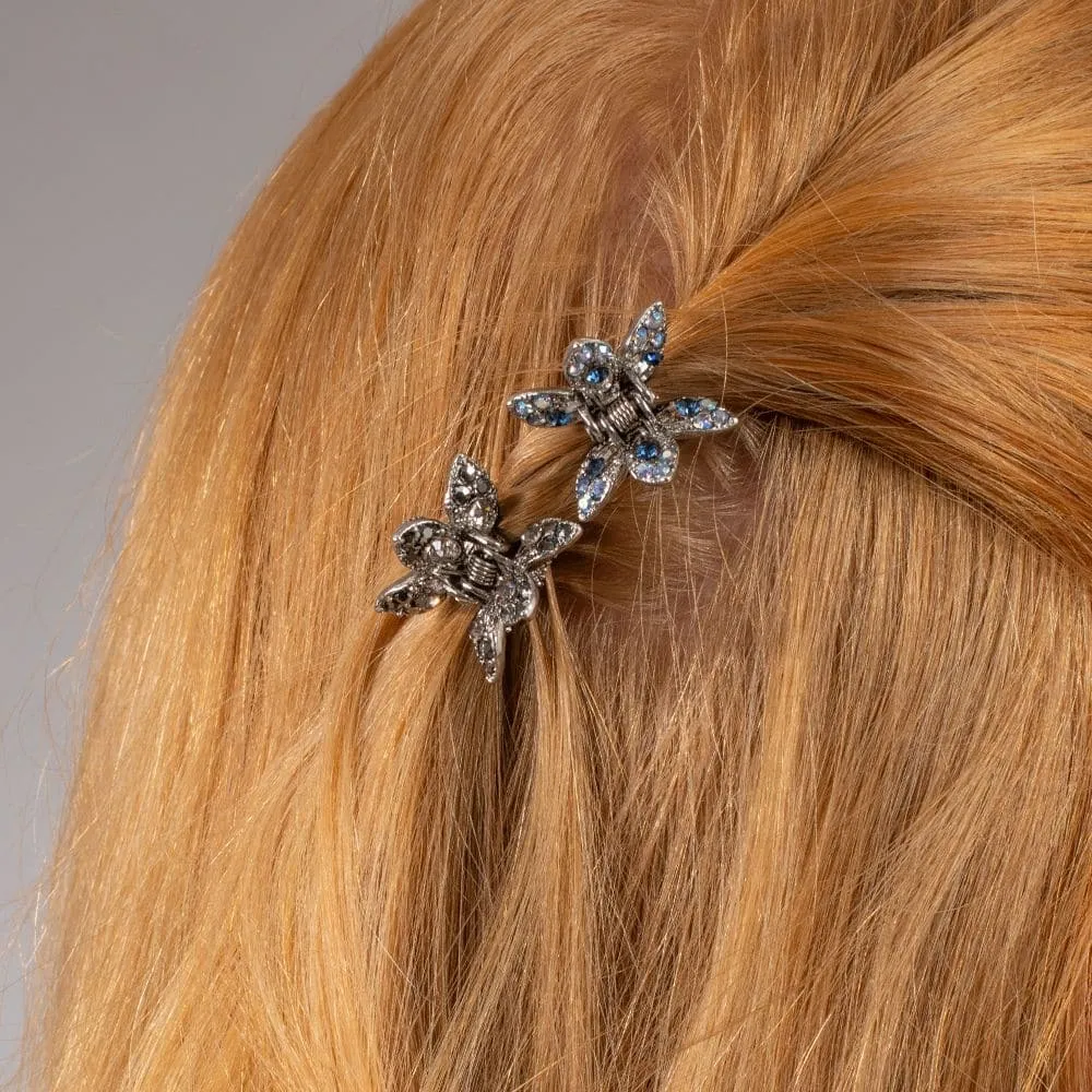 Mini Crystal Maple Leaf Hair Claw Clip