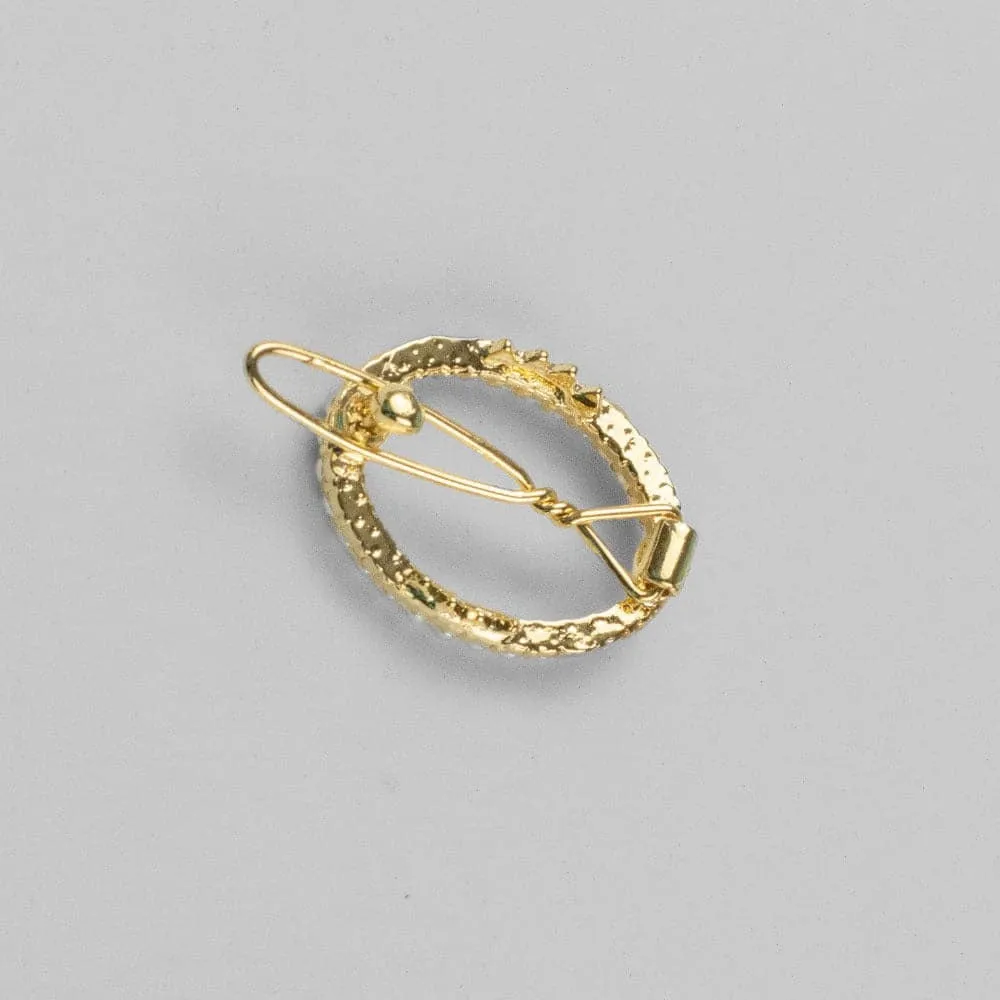 Mini Crystal Oval Hair Clip