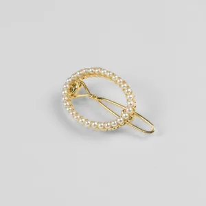 Mini Crystal Oval Hair Clip