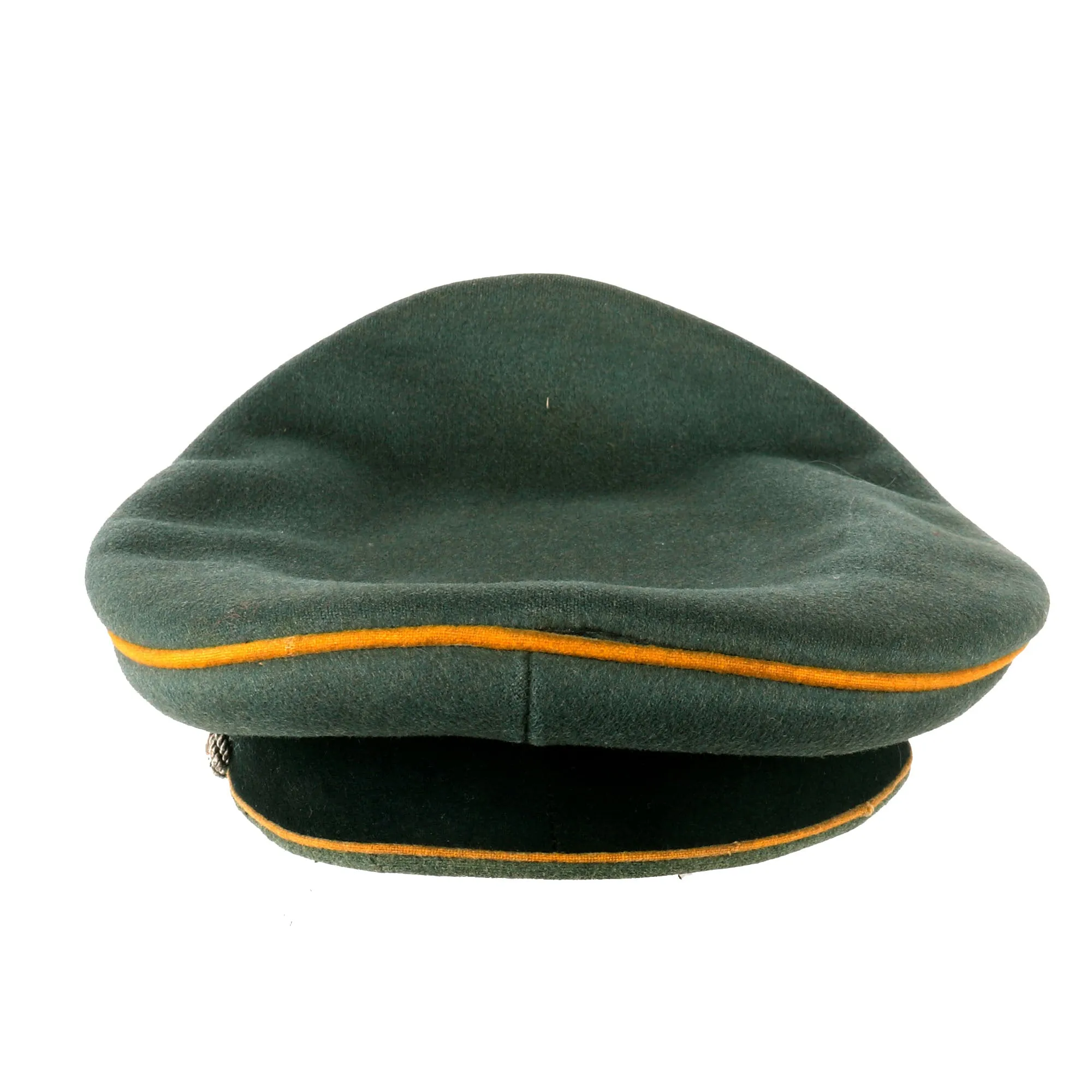 Original German WWII Heer Cavalry Officers Schirmmütze Visor Crush Cap by H. Hanrath of Münster