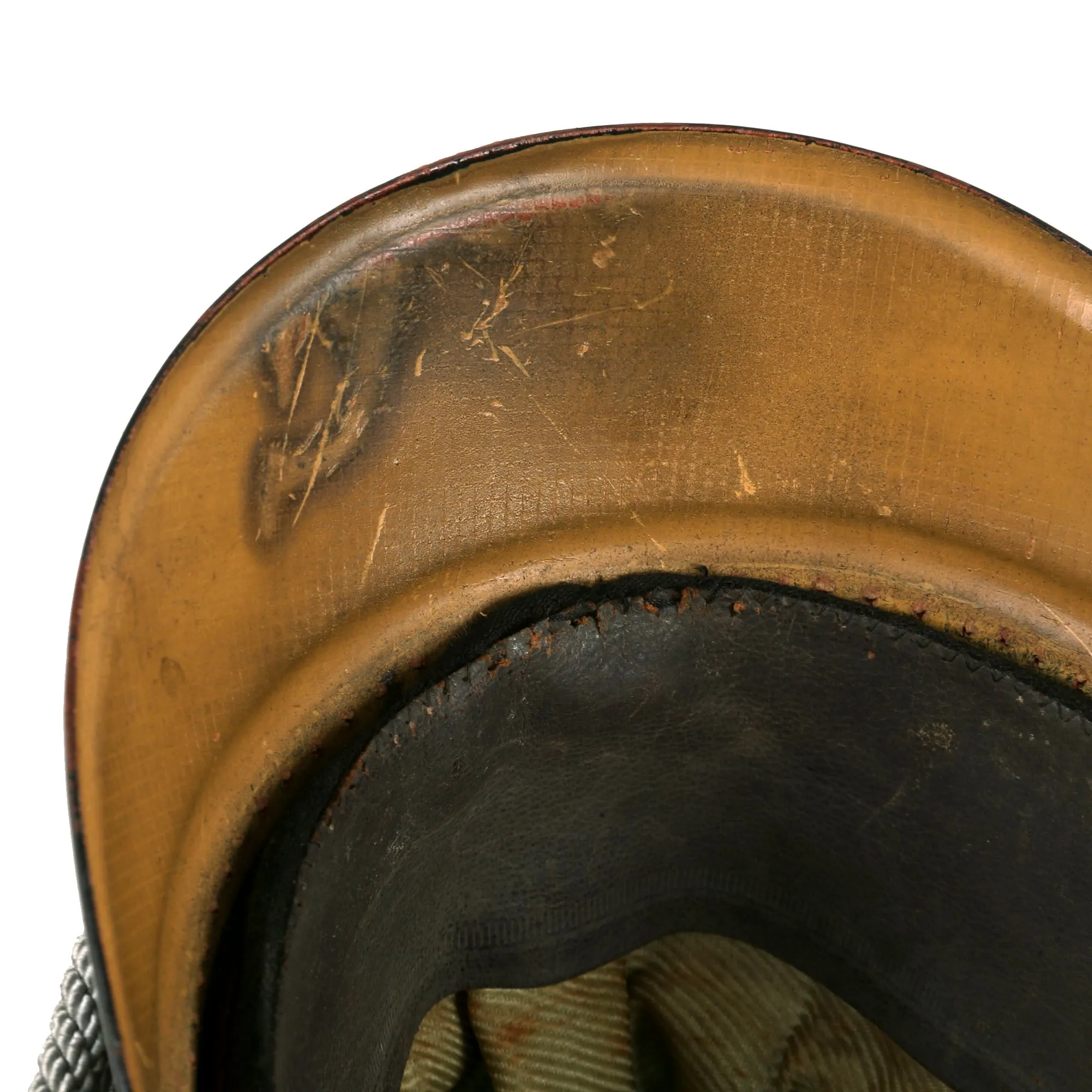 Original German WWII Heer Cavalry Officers Schirmmütze Visor Crush Cap by H. Hanrath of Münster