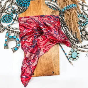 Paisley Silk Wild Rag in Fruit Punch