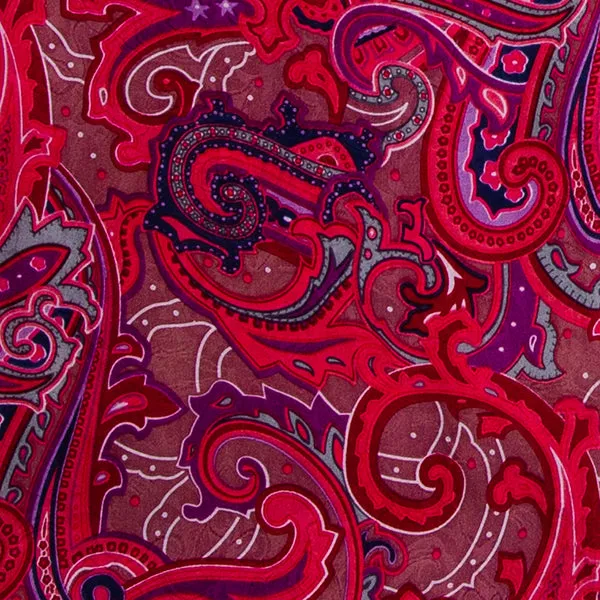 Paisley Silk Wild Rag in Fruit Punch