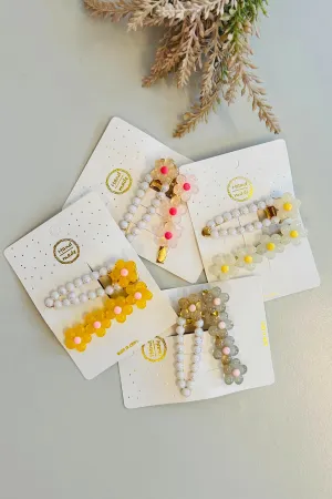 Pearl Flora Clip Set