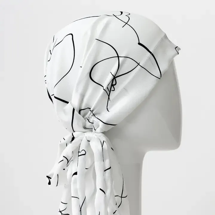 Pre-Tied Women Bamboo Chemo Scarf