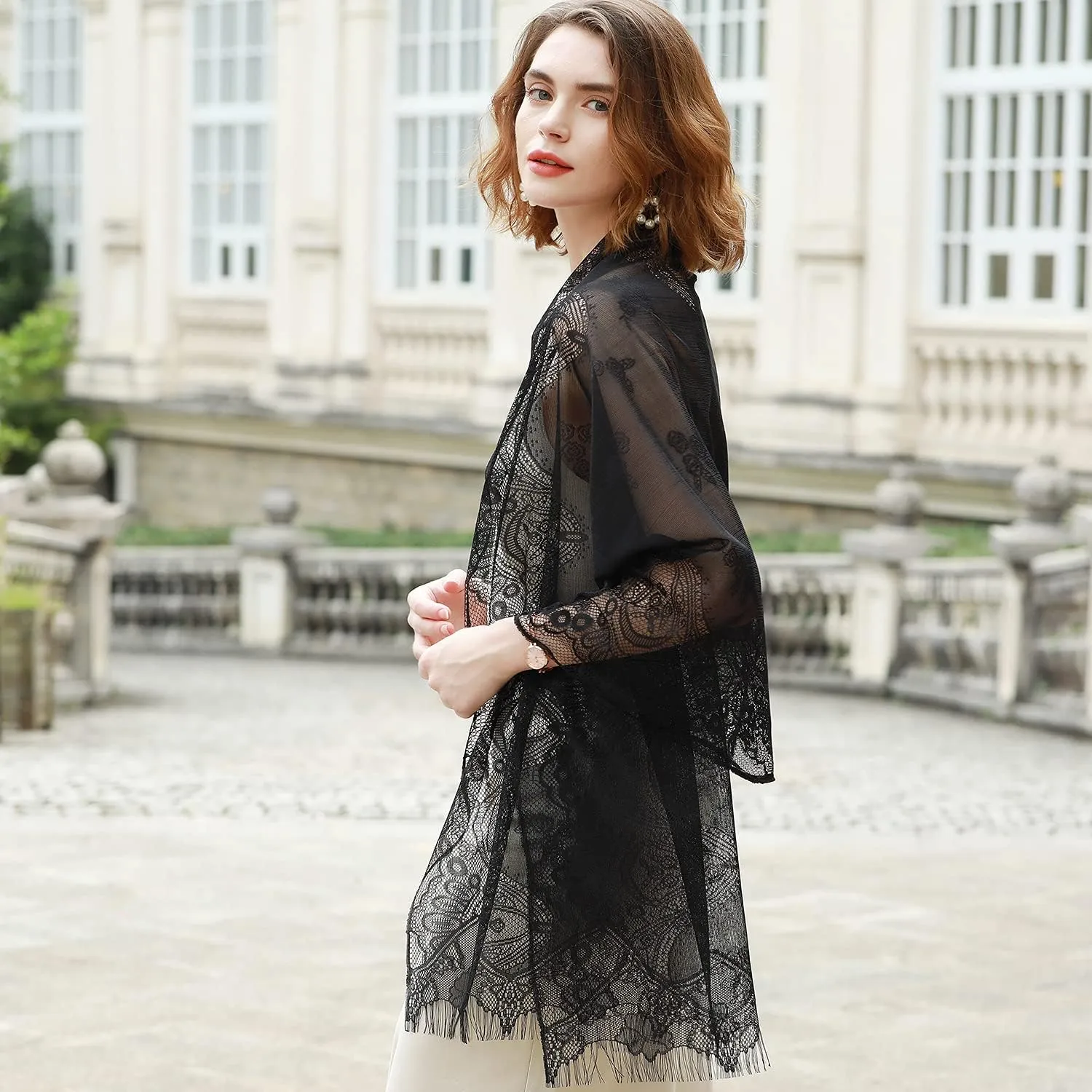 RIIQIICHY Shawls and Wraps for Evening Dresses Scarfs for Women Pashmina Wedding Formal Shawl