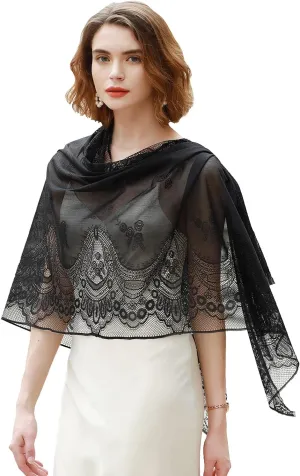 RIIQIICHY Shawls and Wraps for Evening Dresses Scarfs for Women Pashmina Wedding Formal Shawl