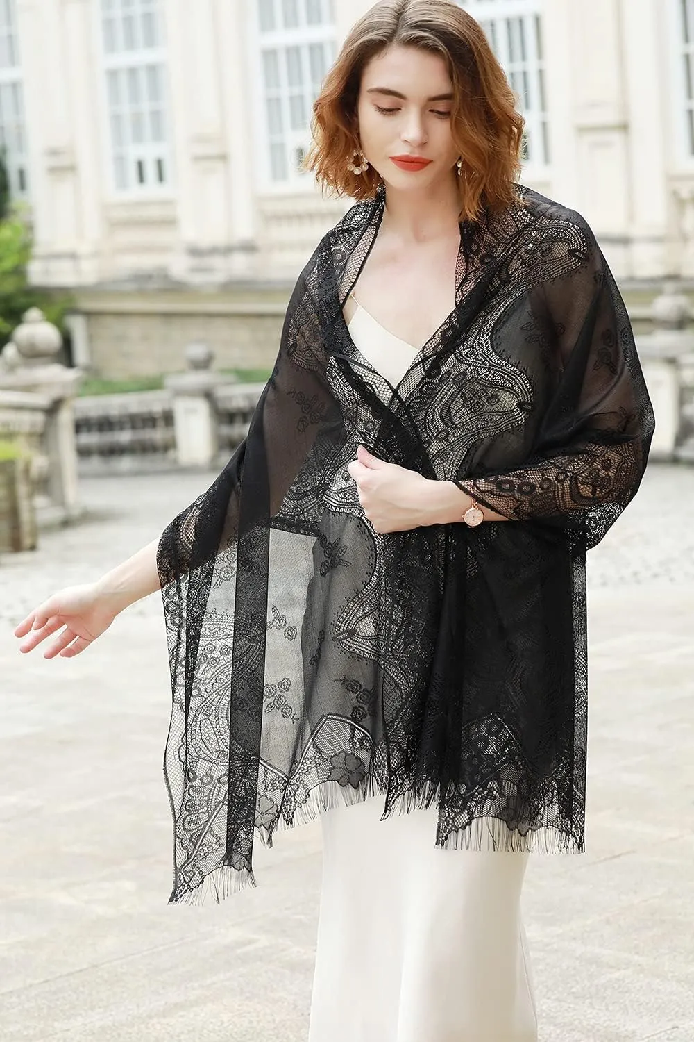 RIIQIICHY Shawls and Wraps for Evening Dresses Scarfs for Women Pashmina Wedding Formal Shawl