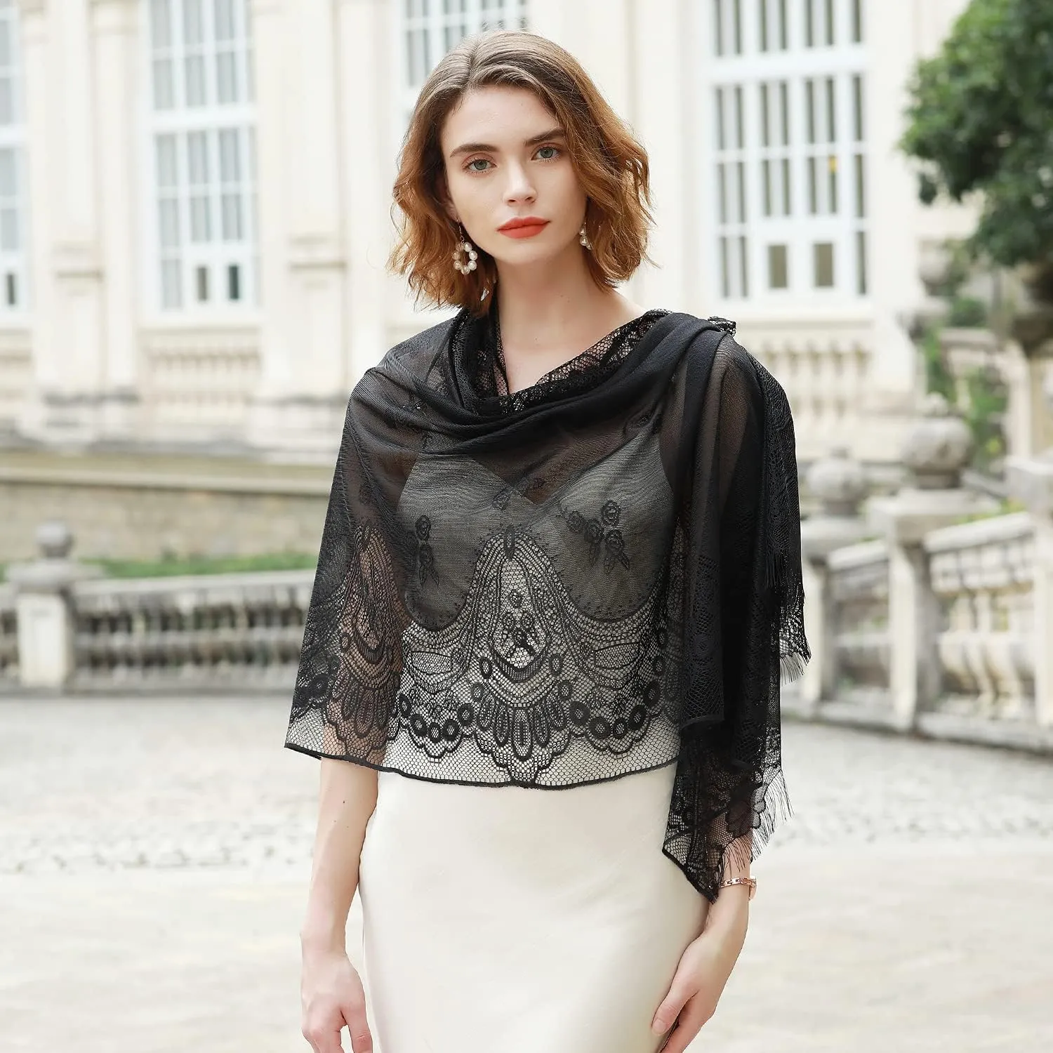 RIIQIICHY Shawls and Wraps for Evening Dresses Scarfs for Women Pashmina Wedding Formal Shawl