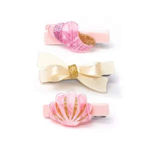 SEASHELL CLIPS SET OF 3