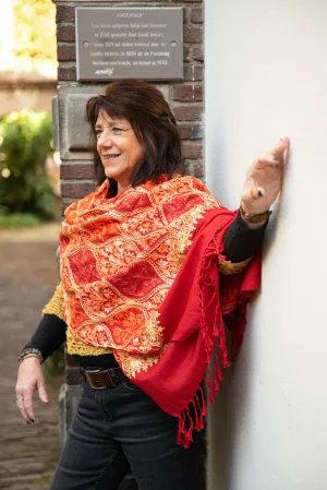 Shanila embroidery handmade scarf - shana