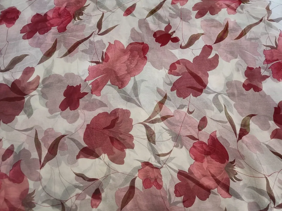 silk chiffon floral print 44" wide [11756-11759]