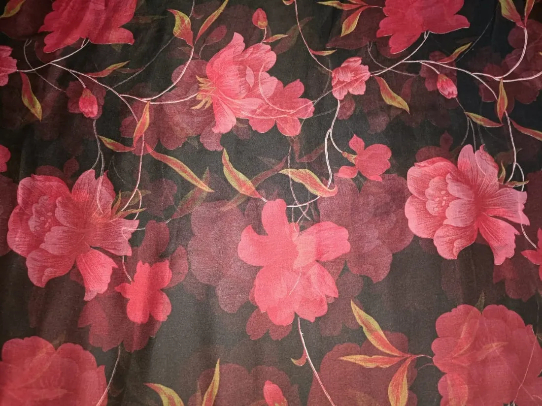 silk chiffon floral print 44" wide [11756-11759]