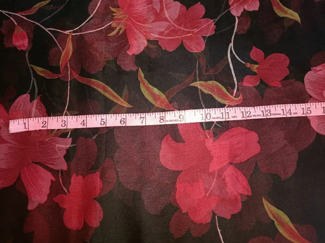 silk chiffon floral print 44" wide [11756-11759]