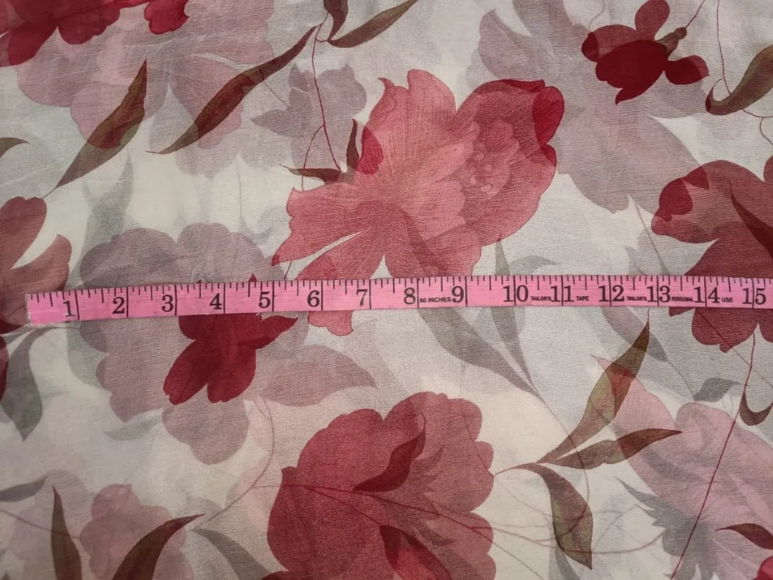 silk chiffon floral print 44" wide [11756-11759]