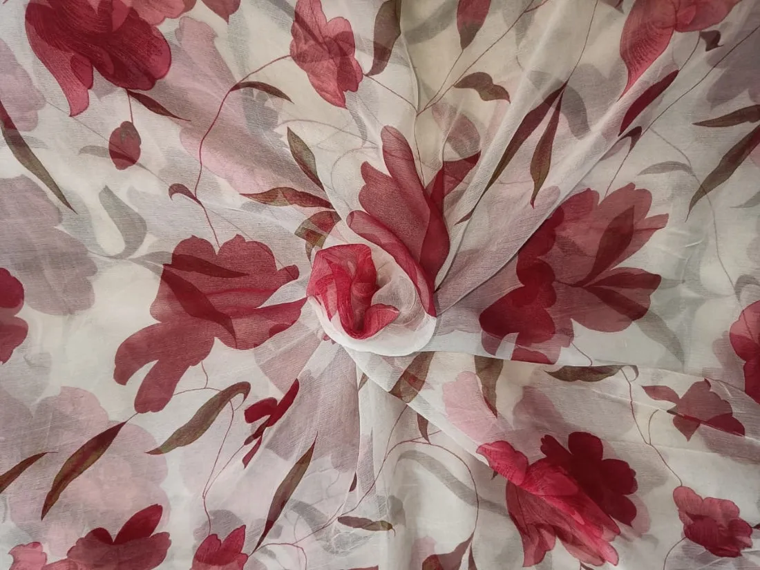 silk chiffon floral print 44" wide [11756-11759]