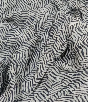 silk chiffon grey and black print 44&quot; wide.