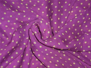 silk chiffon polka printed dusty lavender 54&quot; wide