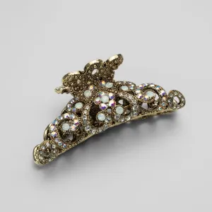 Small Crystal Crown Hair Claw Clip