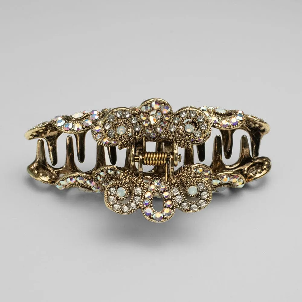 Small Crystal Crown Hair Claw Clip