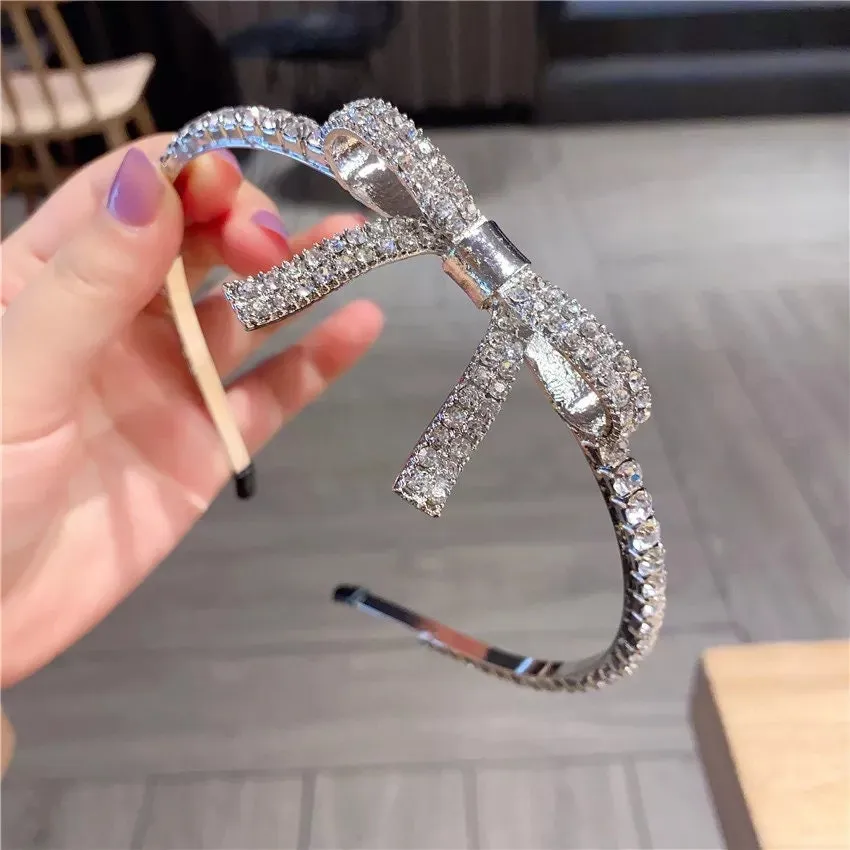 Small Silver Headband Crystal Tiara Crown Adult or child Princess Queen smaller demure