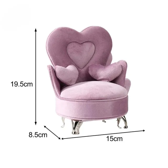 Sofa Seat Jewellery Box - Purple