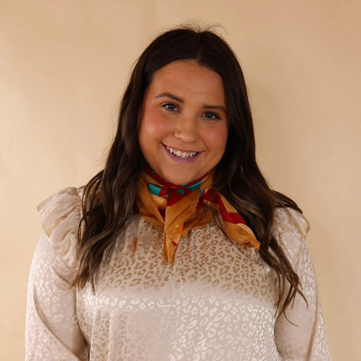 Southwest Wild Rag in Gold and Red