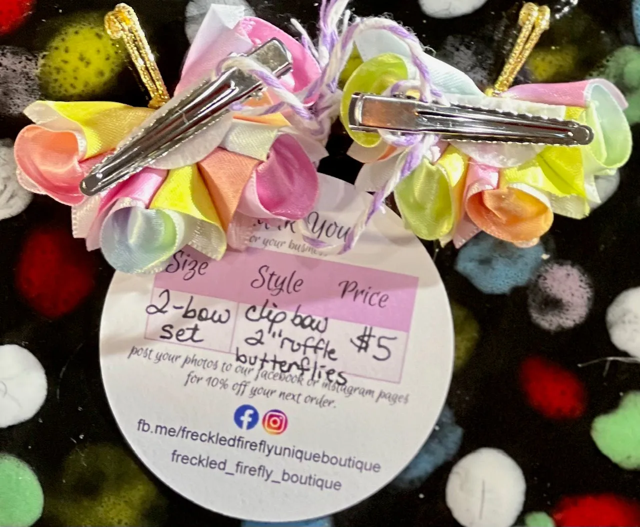 Super Cute Butterfly hair clips