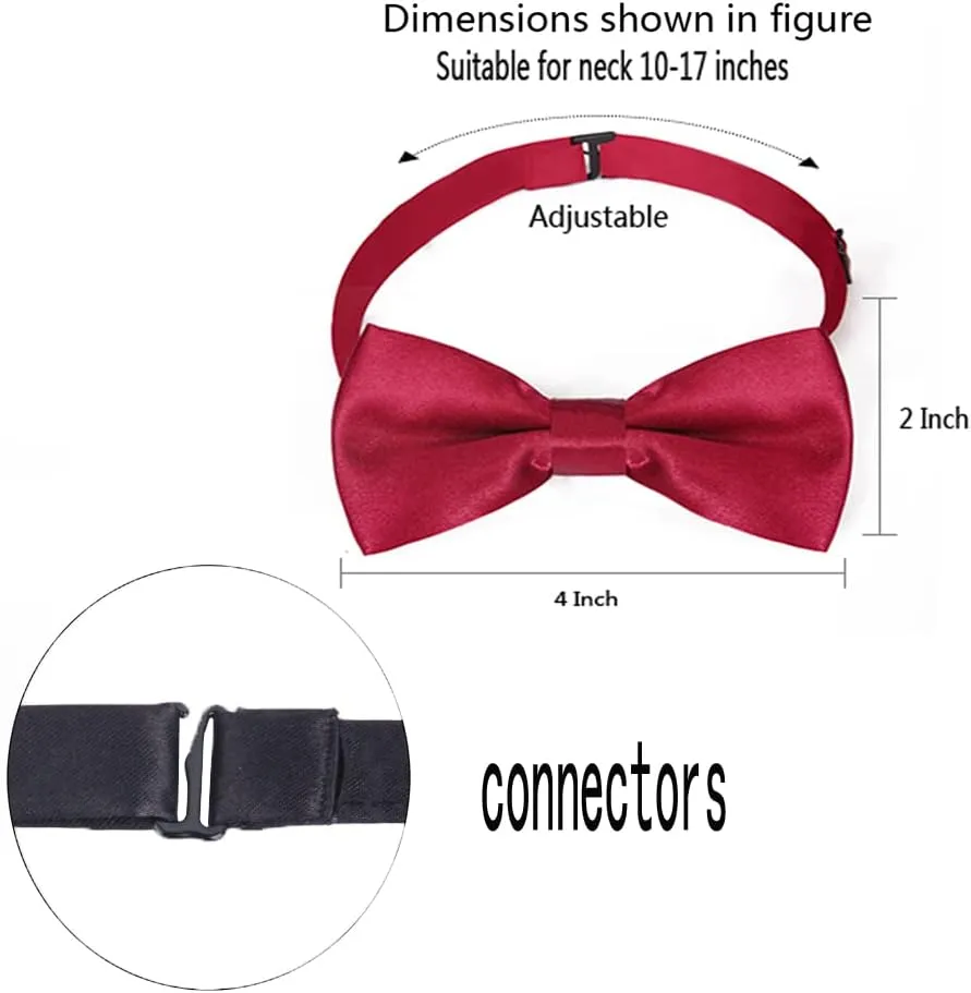 Suspenders Bow Tie for Boys and Girls Strong Metal Clips Adjustable Design Elastic Suspender Classic Accessory Set