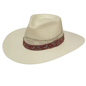 T78510 Twister Bangora Fashion Ladies Pinch Front Fancy Trim Hat