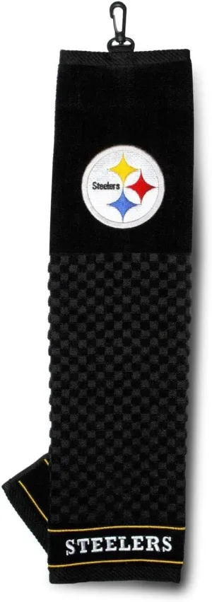 Team Golf NFL Embroidered Golf Towel, Checkered Scrubber Design, Embroidered Logo