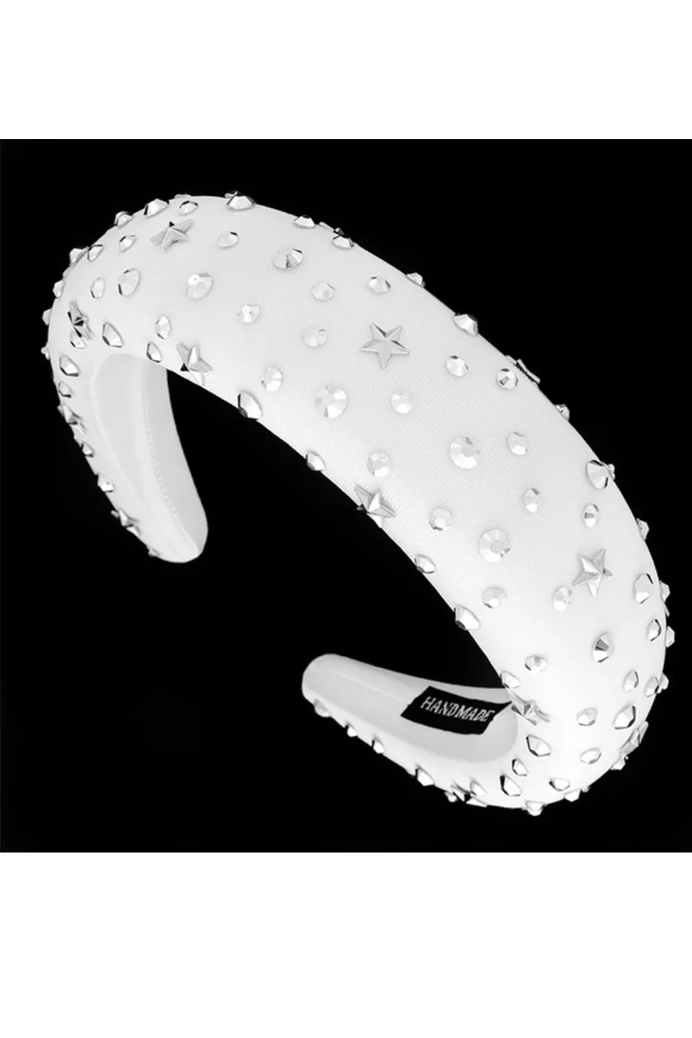 THICK CUSHION FASHION HEADBAND WITH RHINESTONE & STARS