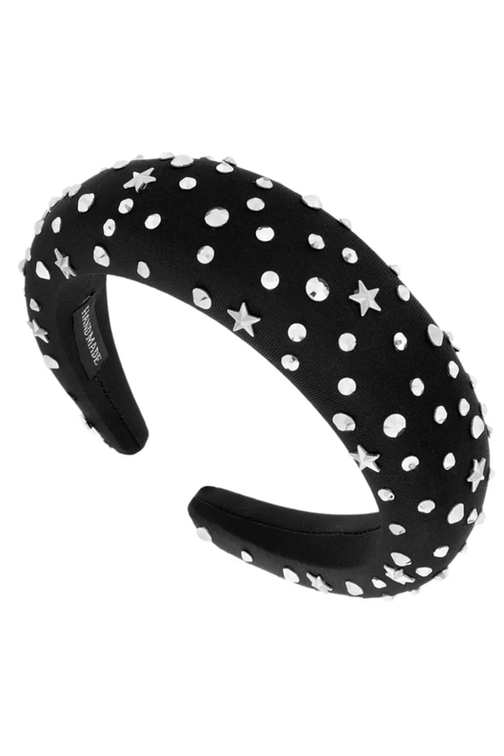 THICK CUSHION FASHION HEADBAND WITH RHINESTONE & STARS