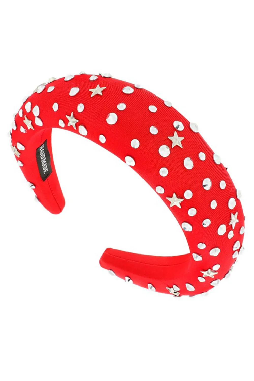 THICK CUSHION FASHION HEADBAND WITH RHINESTONE & STARS