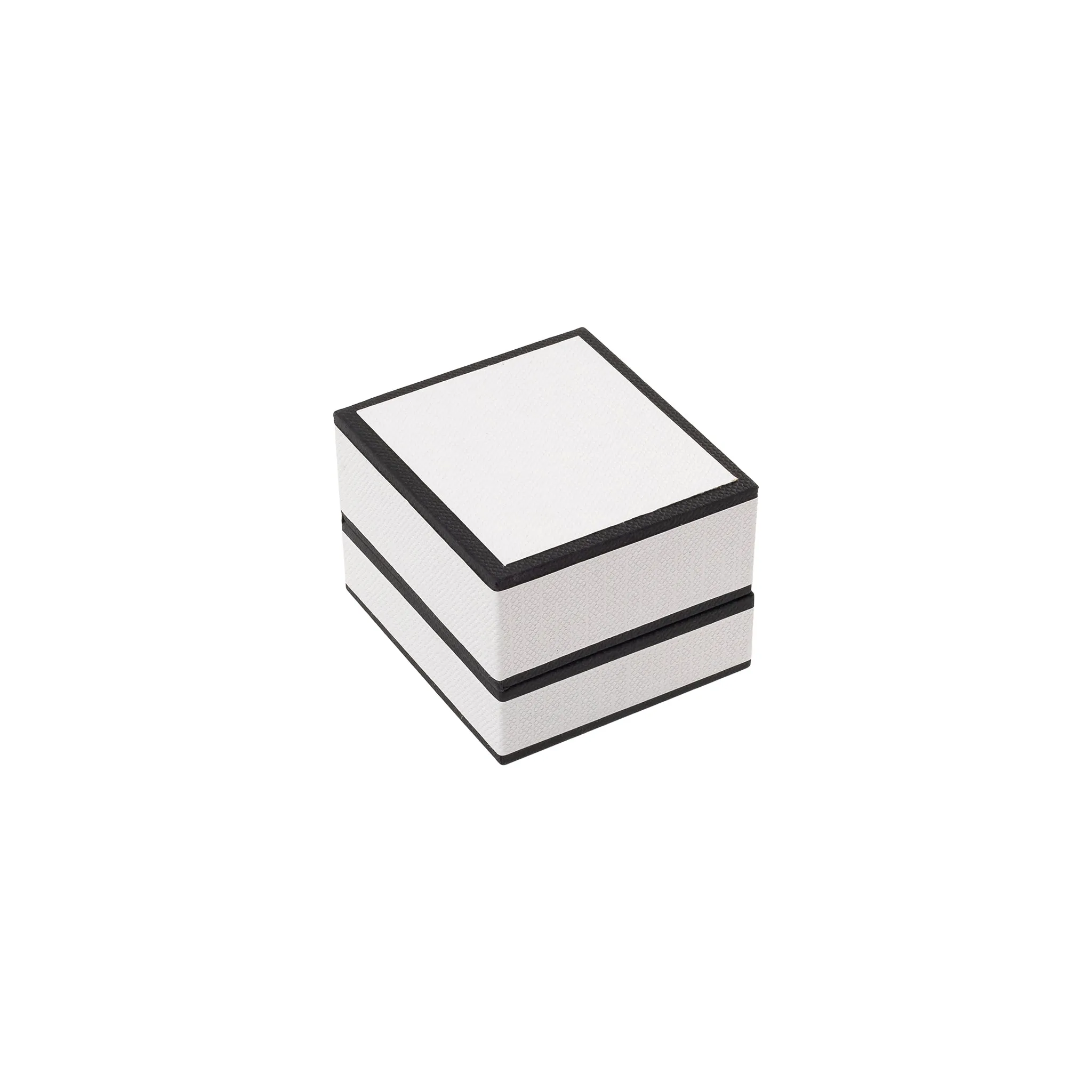 White and Black Earring Box