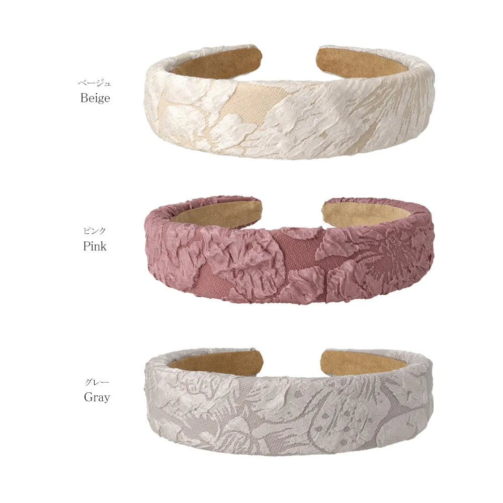 Wide Floral Pattern Headband