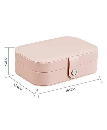 ZARDER - Jewellery Organiser PU Leather Zipper Portable Storage Box ( Only Box )