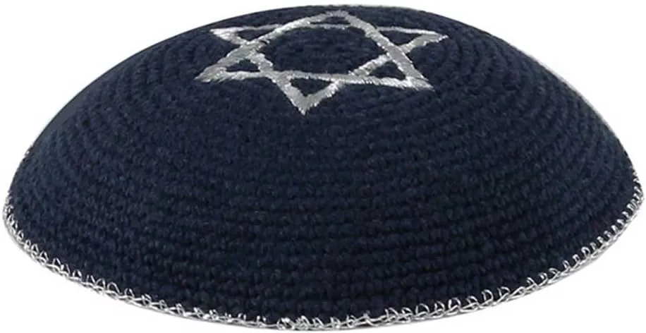 Zion Judaica Quality Knit Kippahs Bulk Packs Knitted Kippot and Single Hand-Knit Kippas Kipa Clips Included